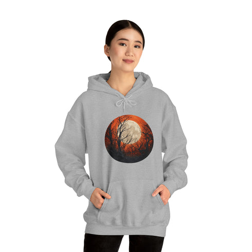 Halloween Harvest Moon - Graphic Hooded Sweatshirt